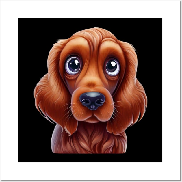 Pet-tacular Irish Setter Wall Art by Art By Mojo